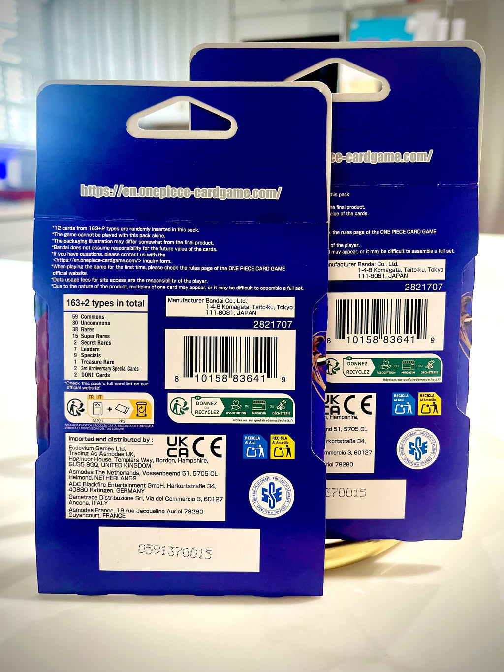 One Piece Card Game - The Azure Sea’s Seven - Sleeved Booster Packs