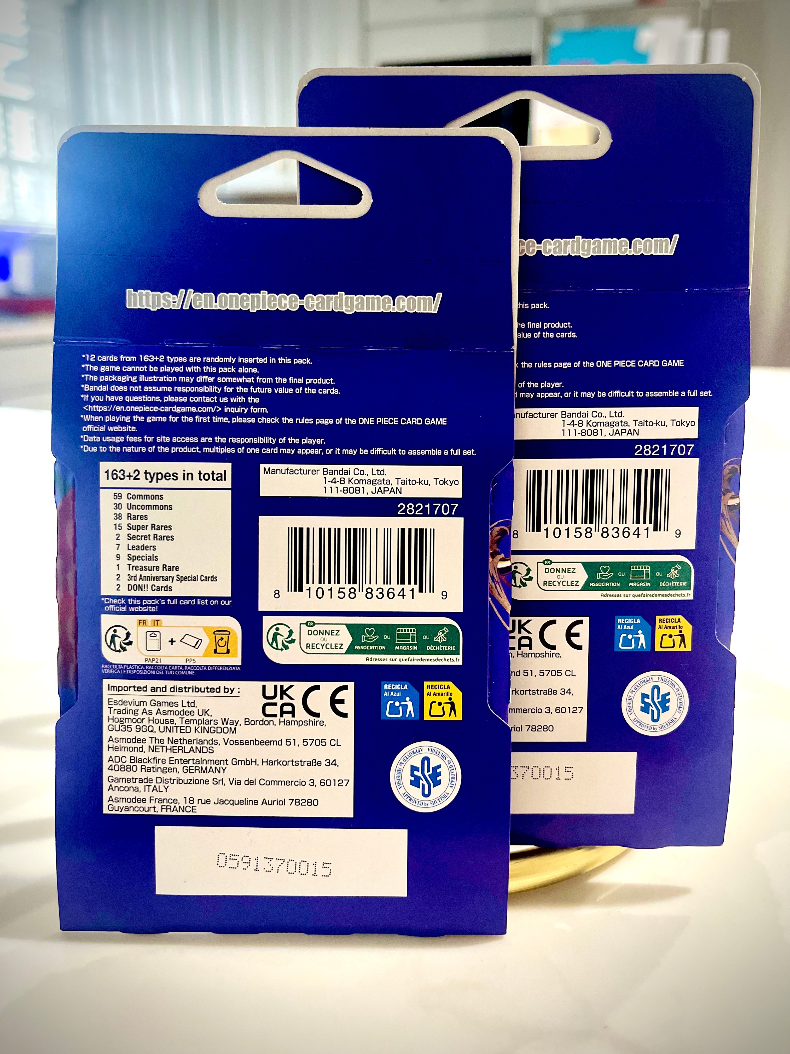 One Piece Card Game - The Azure Sea’s Seven - Sleeved Booster Packs