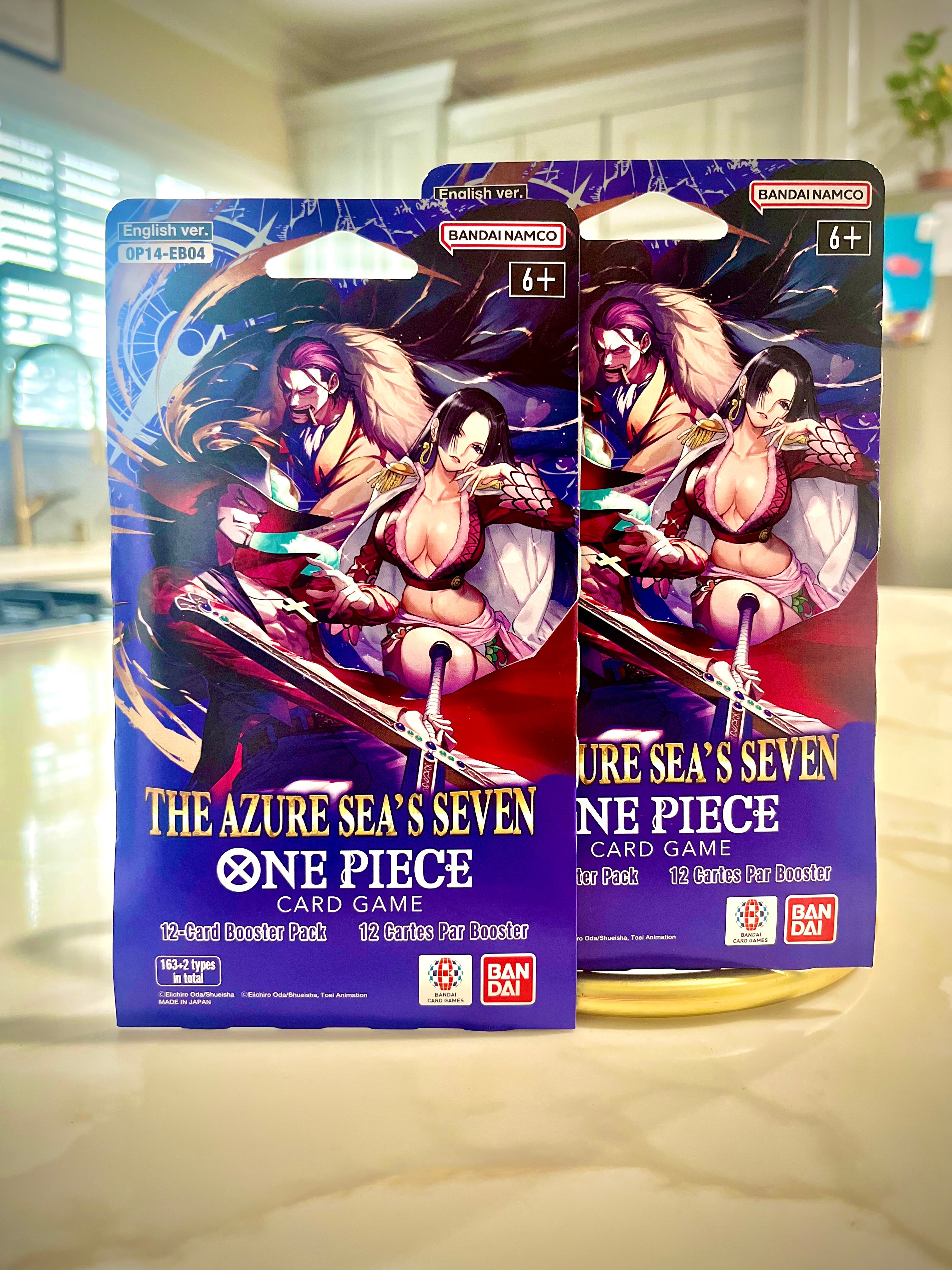 One Piece Card Game - The Azure Sea’s Seven - Sleeved Booster Packs